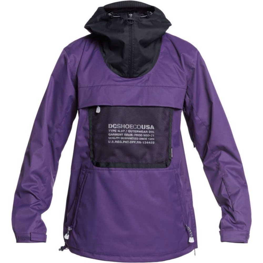 DC Shoes ASAP Shell 10K Purple Snowboard Anorak Jacket Size Small